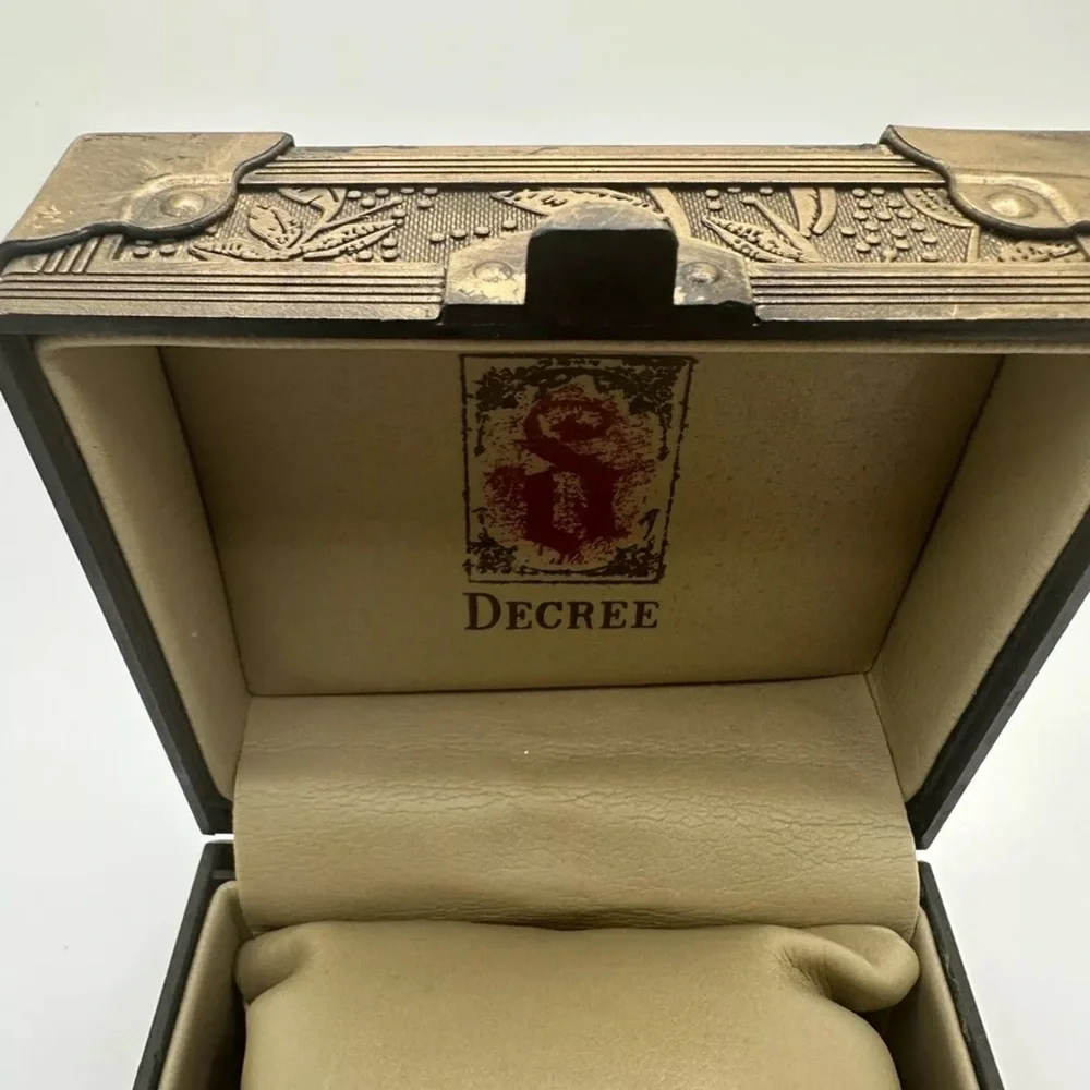 Ring Bearer Box Or Treasure Chest box Decor With Pillow Decree